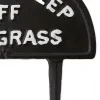 PLEASE KEEP OFF THE GRASS GARDEN STAKE