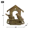 Wall Mounted Cast Iron Bird Feeder - Durable Outdoor Bird Feeding Station