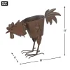 Iron Rooster Planter for Stylish Garden Decor