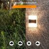 4pcs Solar Wall Lights Outdoor IP65 Waterproof LED Step Light