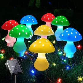 Multi-Color Solar Mushroom Light for Outdoor Garden, Patio, or Courtyard - LED Flowers
