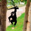 CIFbuy Colorful Monkey Garden Decor Outdoor iron Animal Silhouette Wall Art Patio Lawn Sculpture (TikTok, temu pick-up service)