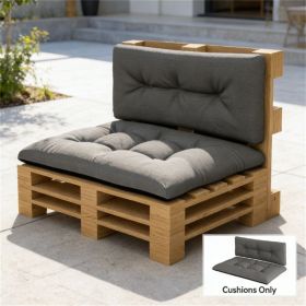 Outdoor replacement cushion, garden chair cushion, black (Cushion only)