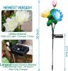 Solar Garden Lights, Lotus Flower Lights, Outdoor Light for Garden, Patio, Yard Decoration, 7 Color Changing Decorative Light