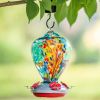Hummingbird Feeders for Outdoors Hanging, Blown Glass Hummingbird Feeder Gifts for Women, Garden Decor Backyard Decor