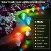 Multi-Color Solar Mushroom Light for Outdoor Garden, Patio, or Courtyard - LED Flowers