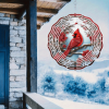 CIFbuy Vibrant Red Cardinal Wind Spinner with Mandala Wind Chime Garden Art Outdoor Patio Yard Decor (TikTok, temu pick-up service)