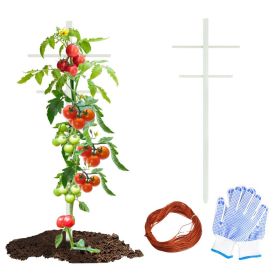 4PC 7FT  Hollow T-profile climbing trellis, stable and durable, perfect for climbing plants, a modern garden decoration.