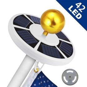42 LED Solar Flagpole Light